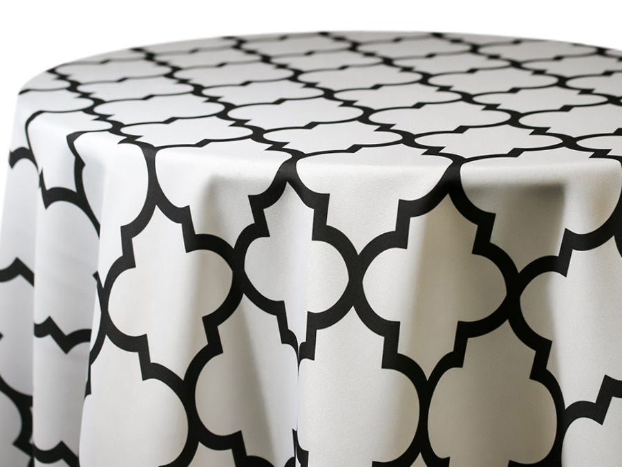 Printed Cotton — Alhambra – White
