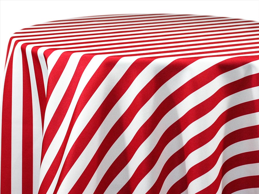 Printed Cotton — Awning Stripe – Red