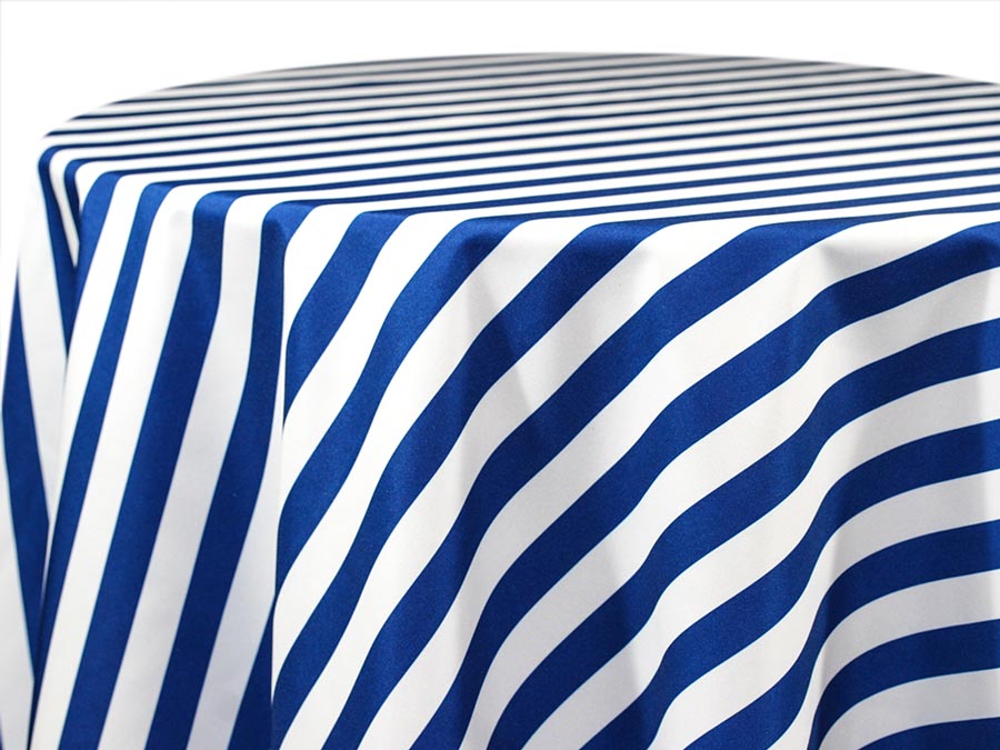 Printed Cotton — Awning Stripe – Royal