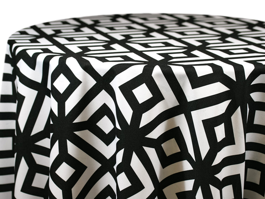 Printed Cotton — Axis – Black