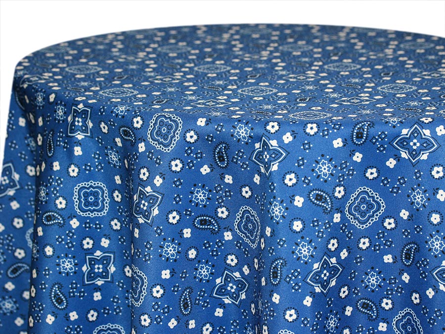 Printed Cotton — Bandana – Blue