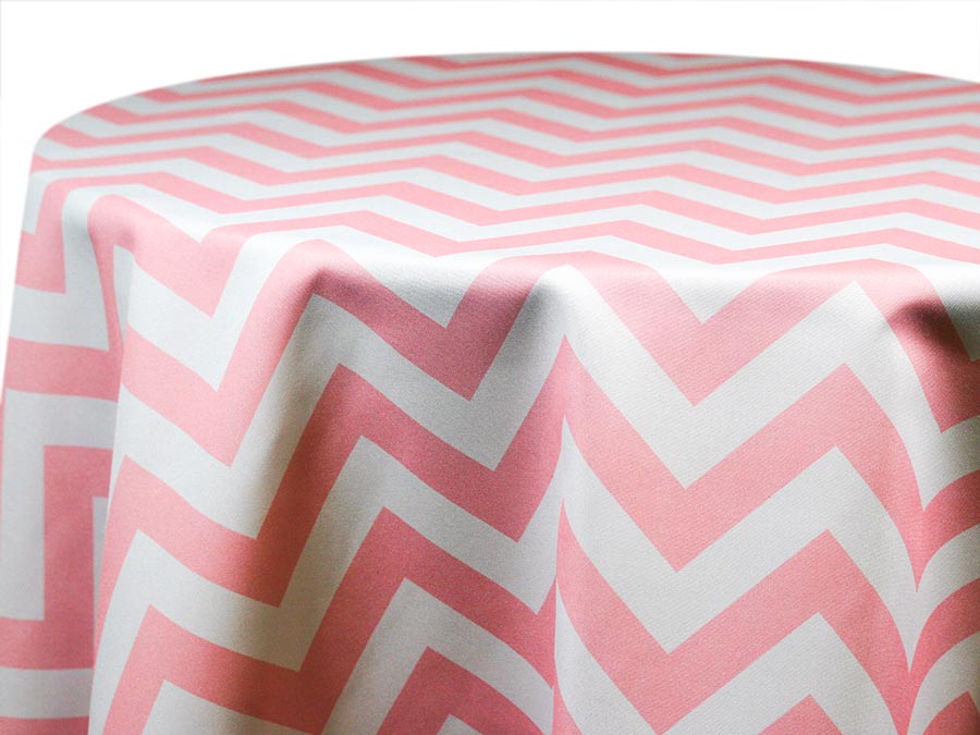 Printed Cotton — Chevron – Pink