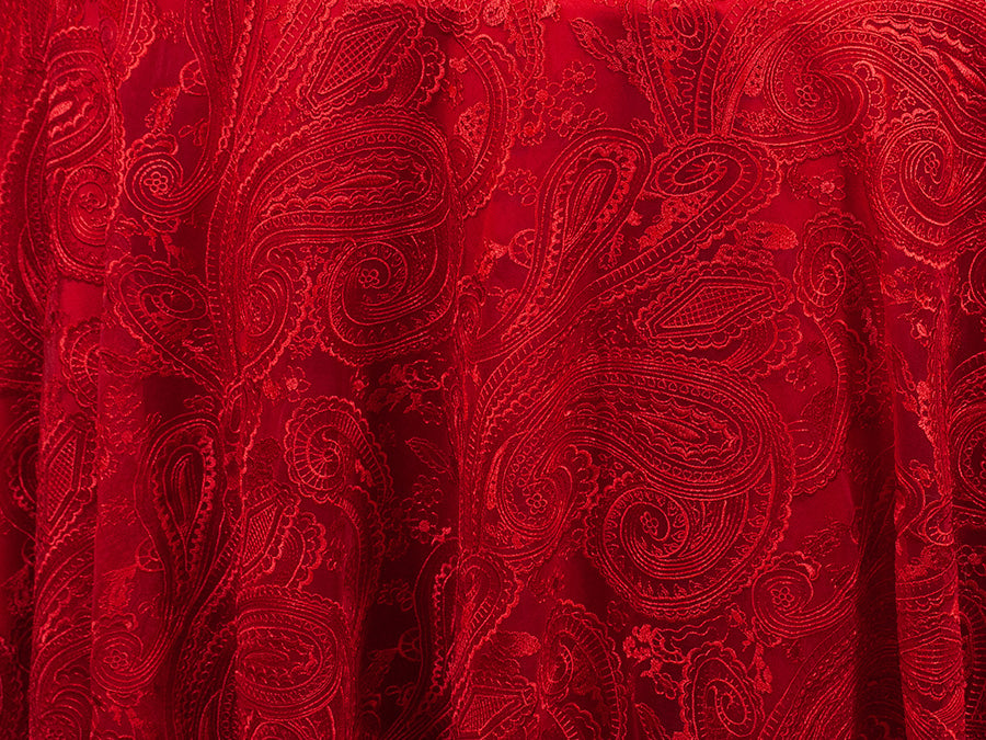 Paisley Lace — Red