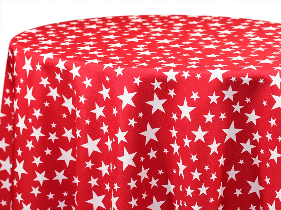 Printed Cotton — Stars – Red